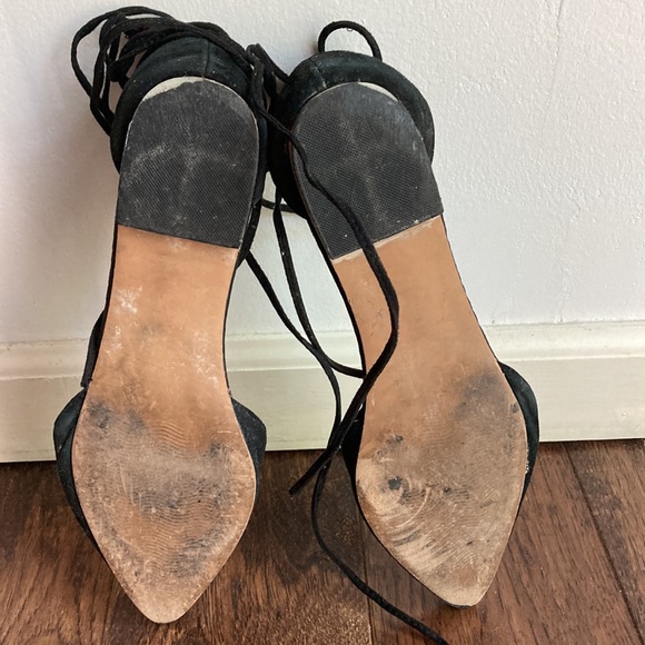 Steve Madden Pointed Toe Lace Up Flats - Picture 4 of 7